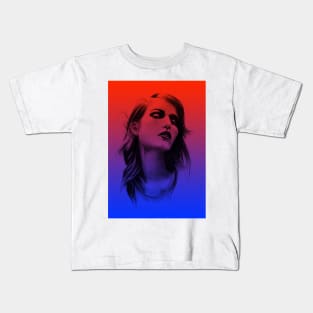 Karolina;  Charcoal drawing, digital edited Kids T-Shirt